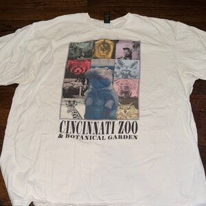 Gildan White Cincinnati Zoo Eras Tour Graphic Tee